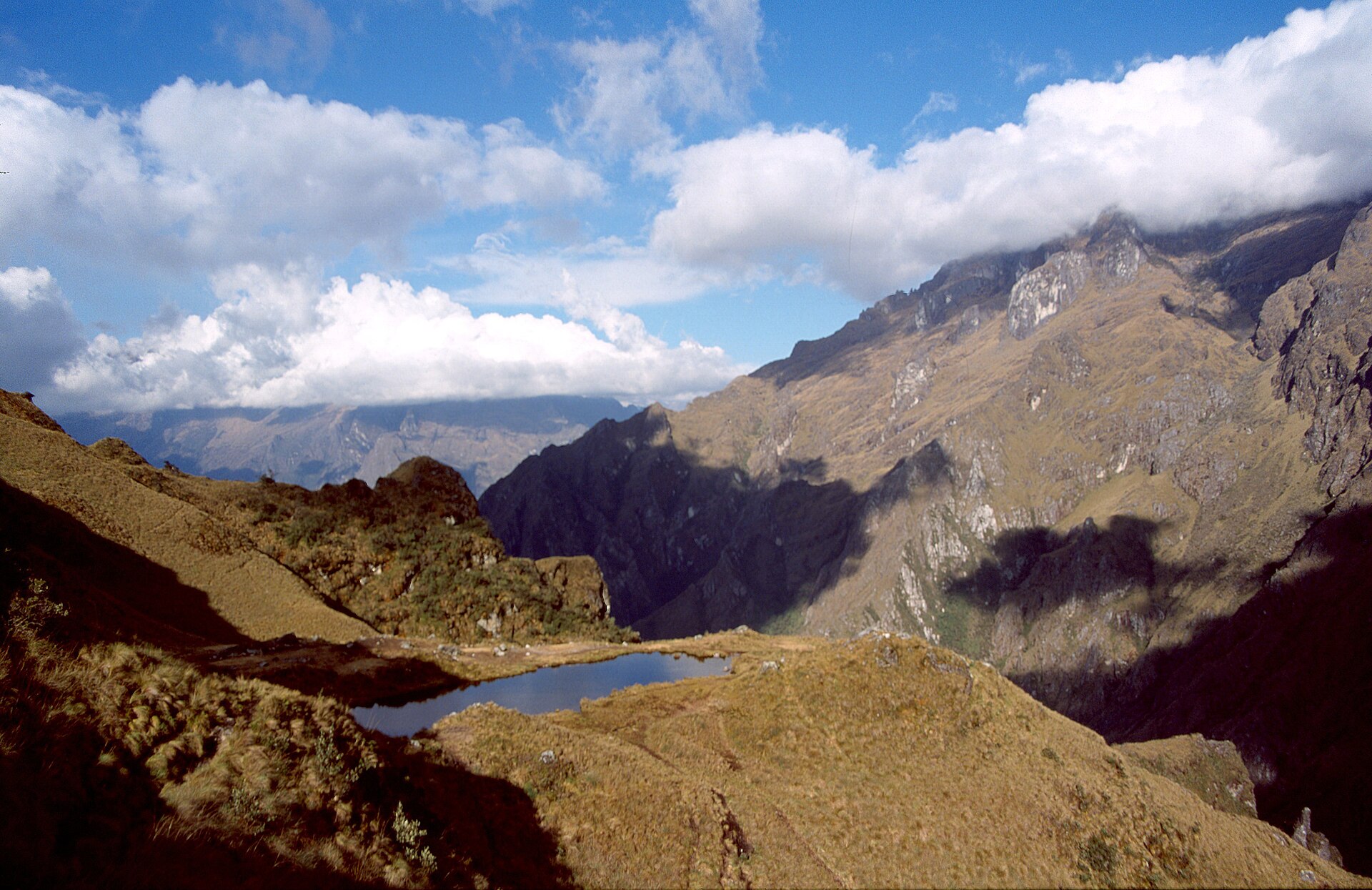 Andean mountain landscape in Peru