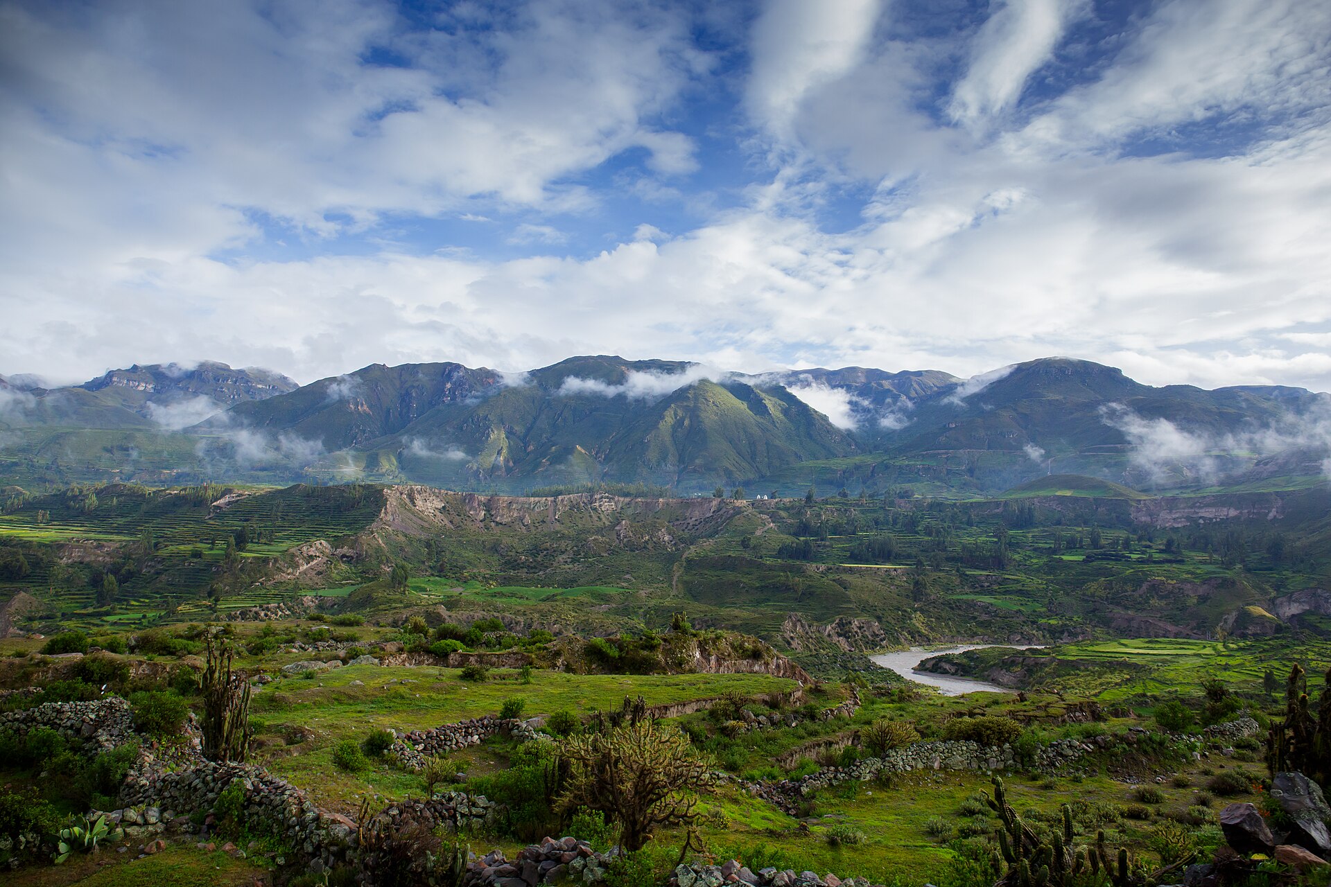 Colca Canyon landscape near Arequipa, Peru