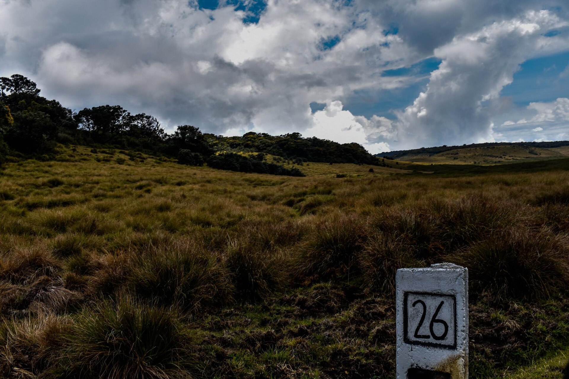 The Central Highlands plateau of Sri Lanka