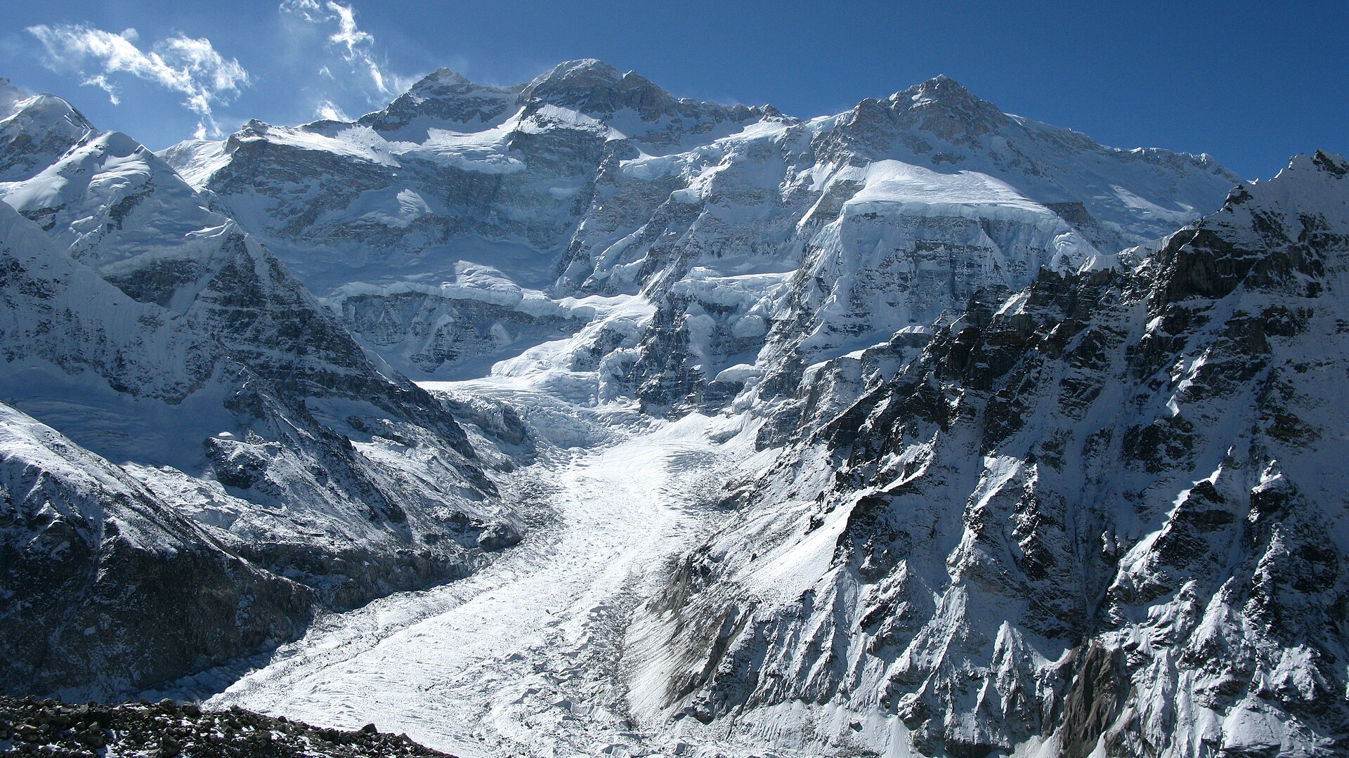 Kanchenjunga range towering over Sikkim