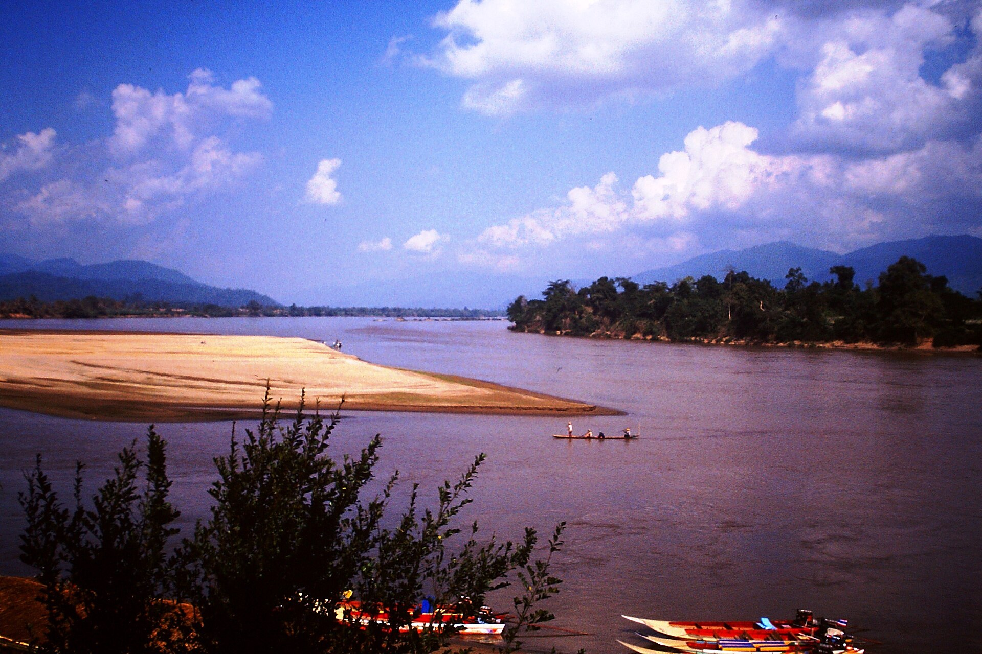 The Golden Triangle where Thailand, Laos, and Myanmar meet