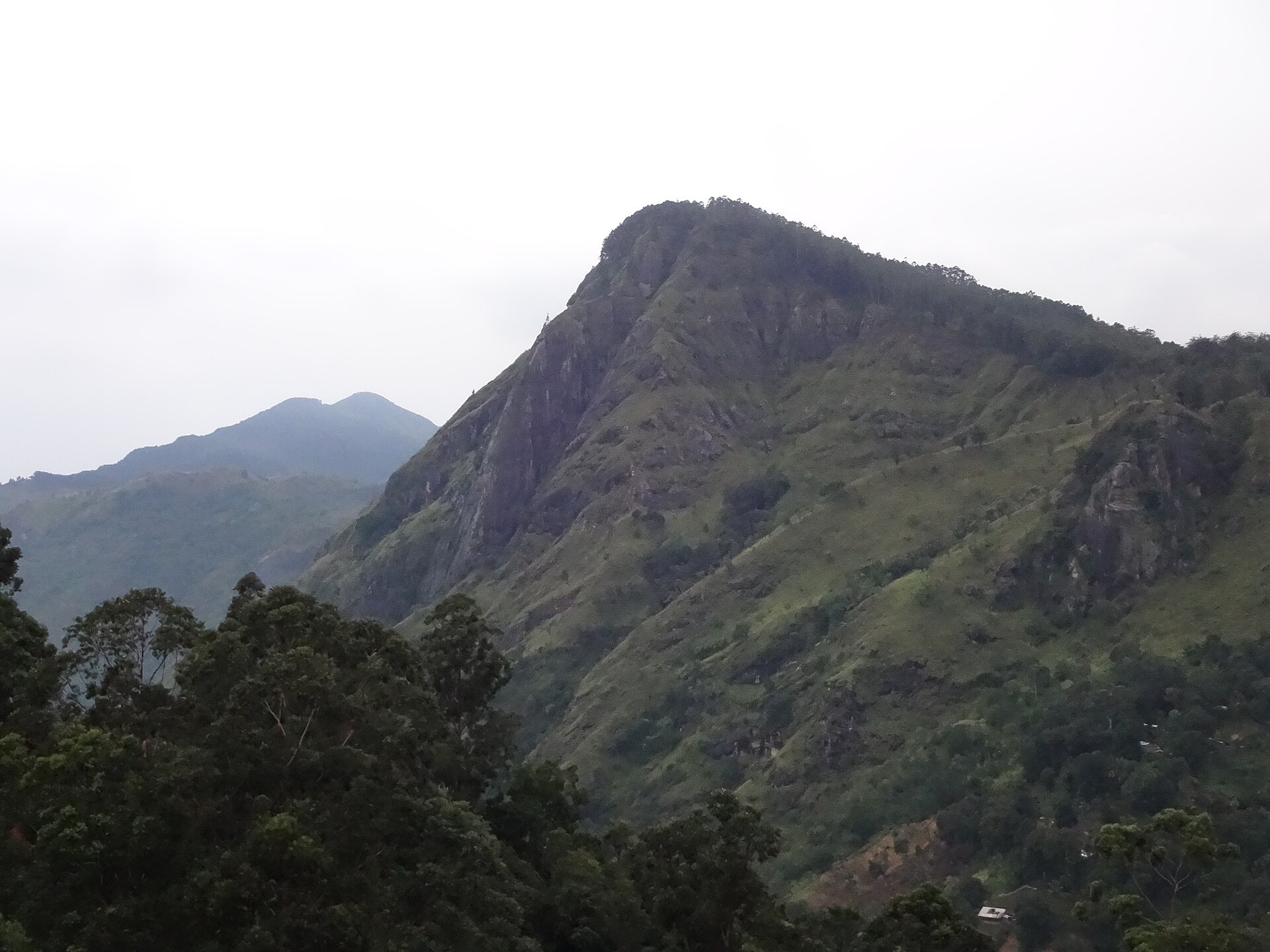 View from Ella Rock over the Ella Gap in Sri Lanka