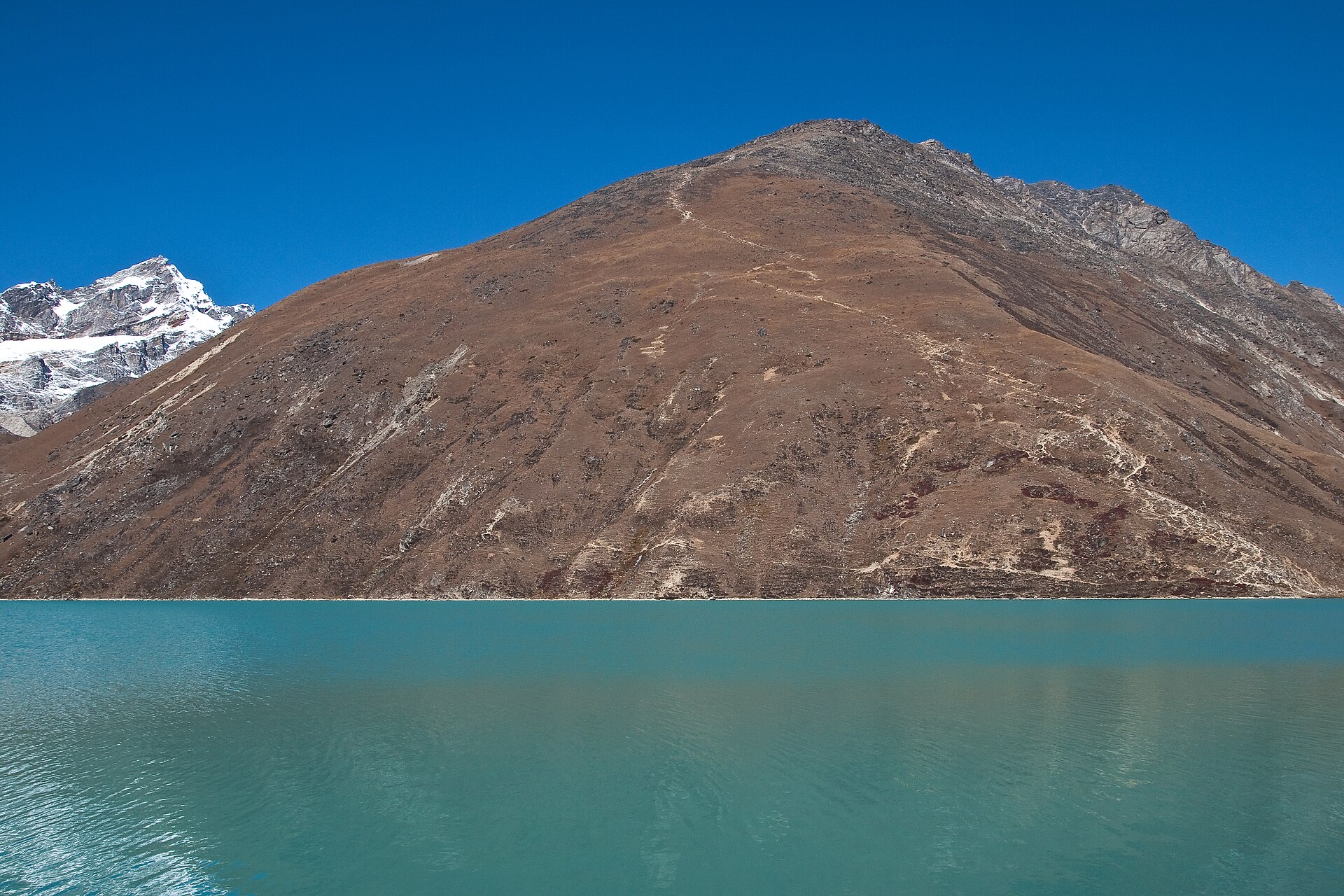 Turquoise Gokyo Lakes beneath the Khumbu peaks