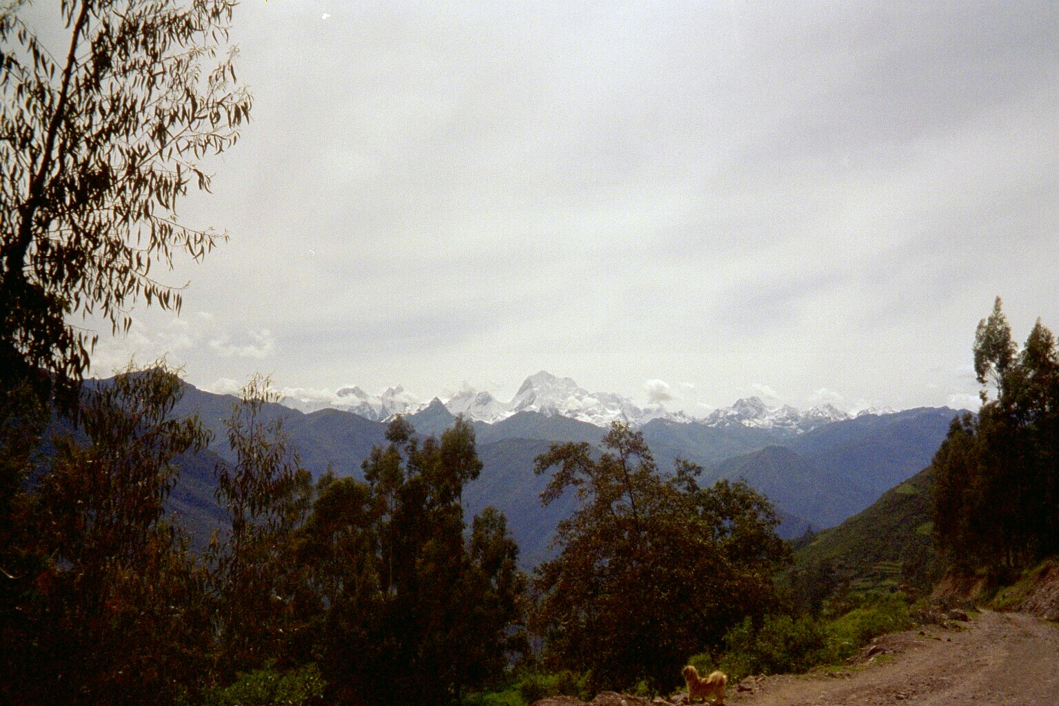 Glacial peaks of the Huayhuash range in Peru