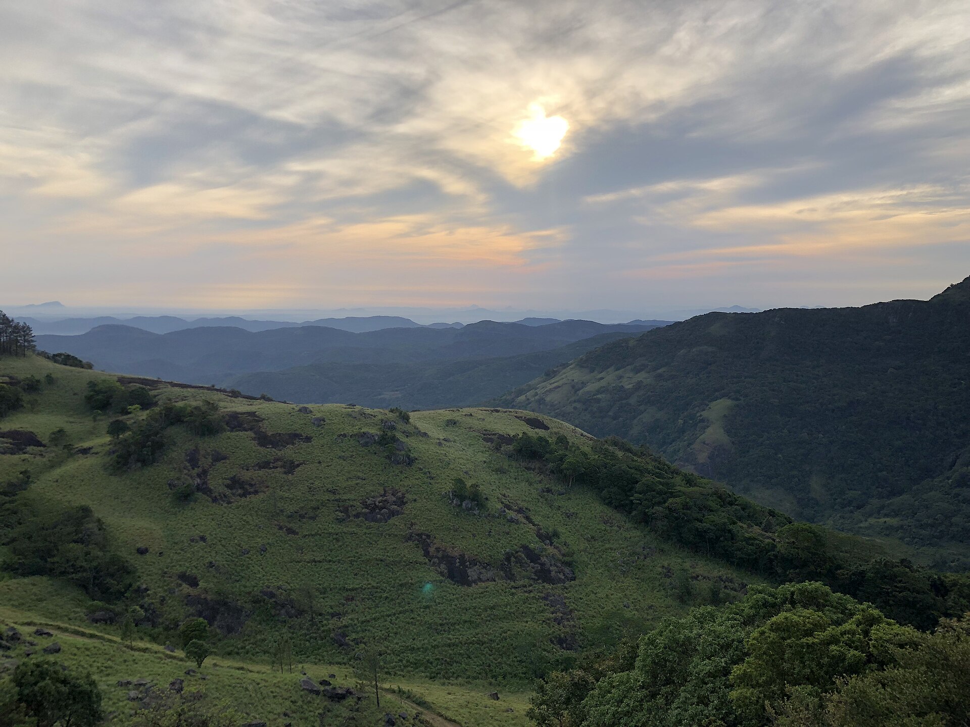 Knuckles Peak summit ridge in Sri Lanka's Knuckles Range