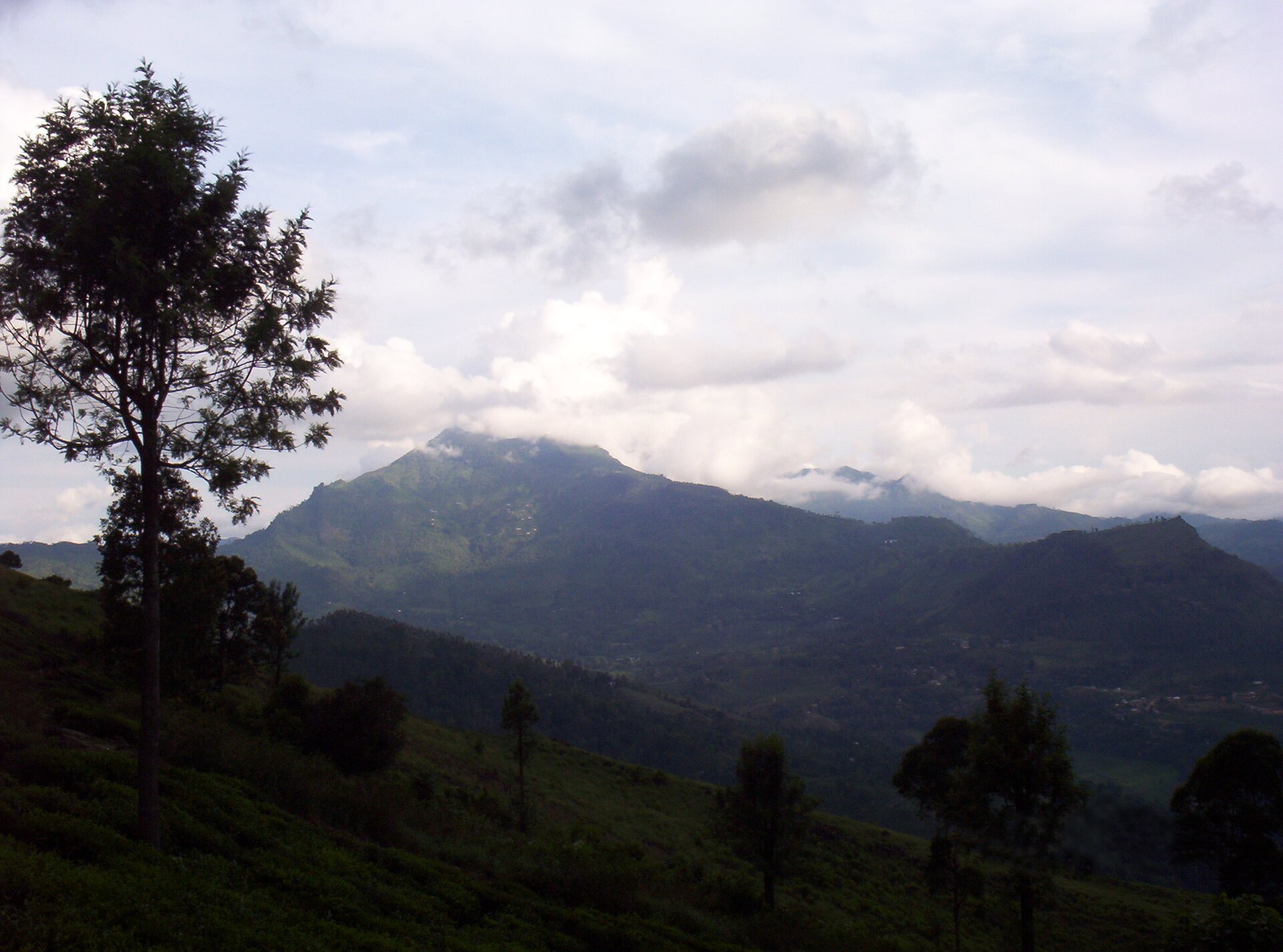 Namunukula ridge, the highest peak in Uva Province, Sri Lanka