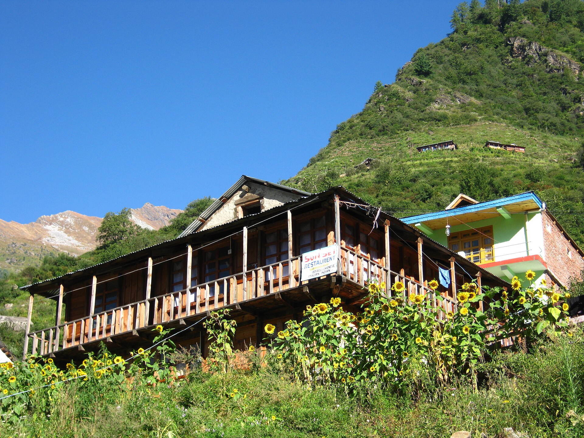 The Parvati Valley near Kasol, gateway to the Sar Pass trail